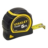 Stanley Bandmaß Tylon 1-30-697 (5m, 19mm Bandbreite, extra starkes gebogenes Band, mit...