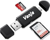 Vanja SD Kartenleser Adapter Micro USB SD Card Reader und USB 2.0 kartenlesegerät SD...