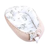 Babynest Neugeborene Nestchen Baby 90x50 cm - Kokon Handmade zweiseitig aus Baumwolle...