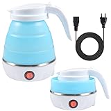 Faltbarer Wasserkessel, 600 ml Camping Faltbarer Wasserkessel, Elektrischer...