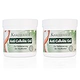 Kräuterhof® Anti Cellulite Gel Duo Set (2 x 250ml) – mit hochdosiertem Koffein &...