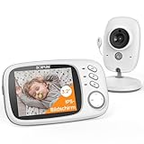 BOIFUN Babyphone mit Kamera, VOX Babyfon, Nachtsicht Baby, Wecker, Temperaturüberwachung,...