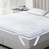 BedStory Topper 180x200cm H3 H4 aus 10cm Hoch Gel kaltschaum, Hart...