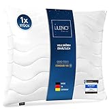 LILENO HOME Kopfkissen 80x80 cm [1er Set] MEDIUM mit 850g Kissen-Füllung - Bett oder Deko...