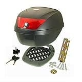 Topcase Motorradkoffer Roller Motorrad Koffer - Vinculexx - schwarz rot 28L...