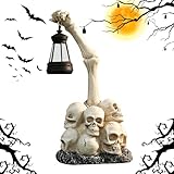 Halloween-Nachttischlampe – Totenkopf-Tischlampe, Totenkopf-Nachtlicht, Ornamente,...