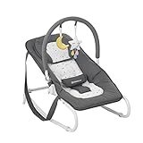 Badabulle Easy Moonlight Babywippe, mit integrierter Kopfstütze, 5-fach verstellbarer...