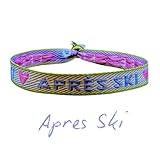 happymaker - Boho Schmuck Damen, Stoffarmband im Surfer Style für Frauen - Apre Ski -...