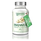 Performance Control® INGWER Kapseln hochdosiert - 700 mg Ingwer/Kapsel - Extra hohe...