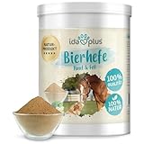 Ida Plus - Reines Bierhefe-Pulver - 500g - 100% Naturprodukt für Hunde, Katzen...