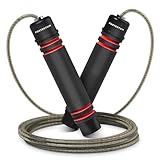 PORTENTUM Springseil Erwachsene Fitness, Speed Rope Verstellbar mit Hautfreundlichen...