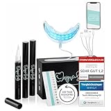 Hochwertiges Teeth whitening kit von UniqueSmile - Testsieger 2023-100 Tage risikofrei...