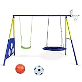 CCLIFE Schaukelgestell Outdoor 200kg Multifunktionales 4-in-1 Schaukelgestell...