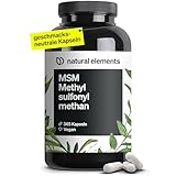 MSM Kapseln - 365 vegane Kapseln - Laborgeprüfte 1600mg Methylsulfonylmethan...