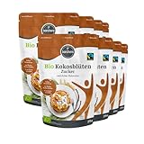 borchers Bio Fairtrade Kokosblütenzucker | 8er Set | Vanille Karamell Note | Schonend...