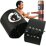 Wing Chun Holz Dummy Schlagpolster, Wing Chun Kung Fu Holz Dummy Head Pad, 2 in 1 Set für...