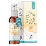 Little Wow® - Daily Vegan Vitamin B12 Spray | Speziell für Kinder I Vegane | Für 195...