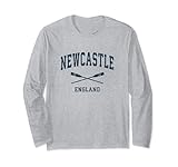 Newcastle England Vintage nautische Paddel Sport Ruder Langarmshirt