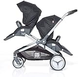 Red Castle - Kinderwagen Evolutwin, 2 Plätze, Schwarz