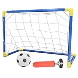 GAROZATION Outdoor Fußballtor Set Für Kinder Inkl Tornetz Montageschlauch Zubehör Und...