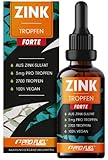 Zink Tropfen FORTE 100ml - 2700 Tropfen extra hochdosiert mit 3mg Zink pro Tropfen aus...