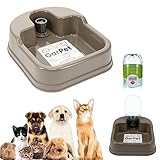 Wasserspender PET Flasche Hunde Katzen Kleintier Wasserautomat Reisetrinknapf Reisenapf...