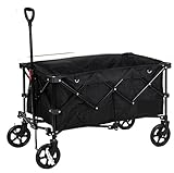 RUHEN Trolley Cart Outdoor Klappbarer Mehrzweckwagen Lagerwagen Einkaufswagen Camping...