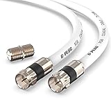 G-PLUG Antennenkabel 2m – Verlängerung für Sat Kabel F Stecker Koaxialkabel...