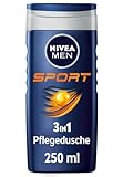 NIVEA MEN Sport Duschgel (250 ml), pH-hautneutrale Pflegedusche mit vitalisierendem Duft,...