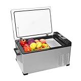 DieffematicBX Kühlschrank 25L Auto Kühlschrank Kompressor Universal-Dual-Use-Mini Cooler...