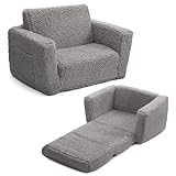 BEJOY Kinder Sofa Schlafsofa 2 in 1 Flip Out Kinder Couch Kindersofa Ausklappbar...