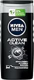 NIVEA MEN Active Clean Duschgel (250 ml), pH-hautneutrale Pflegedusche mit maskulinem...