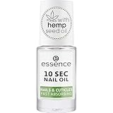 essence 10 SEC NAIL OIL NAILS & CUTICLES FAST ABSORBING, Nagelöl, transparent,...