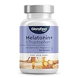 Melatonin Komplex - Mit L-Tryptophan, Vitamin B6 & Magnesium - 240 Kapseln...