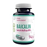 Hepatica Baicalin Baikal Helmkraut (Scutellaria baicalensis) 500mg 120 Vegane Kapseln,...