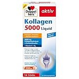 Doppelherz Kollagen 5000 Liquid Knorpel + Knochen + Muskel-Funktion – Vitamin C leistet...