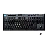 Logitech G915 LIGHTSPEED TKL Tenkeyless kabellose mechanische Gaming-Tastatur, Taktiler...