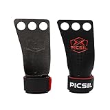 PICSIL RX Carbon Grips, Crosstraining Hand Grips für Gewichtheben, Handschuhe...