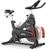 PASYOU Heimtrainer Fahrrad mit Magnetischer Widerstand, Fitnessbike Riemenantrieb, LCD...