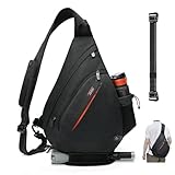 TUDEQU Sling Bag Herren Groß,8 Pockets Schulterrucksack Herren,19L Sling...