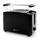 Clatronic® Toaster 2 Toastschlitze | Toaster mit Brötchenaufsatz | Toaster 2...