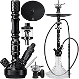 Camo Lite Shisha Set Aluminium Alu Schwarz 72 cm Hookah 2020 Wasserpfeife Steinkopfset...