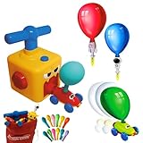 Starlyf Spielzeug-Auto Balloon Racer, (22-TLG), mit Luftballon angetriebenes Auto und...