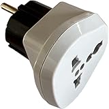 Europäischer Stecker auf UK-Stecker | Reiseadapter | Stecker Typ C auf Typ G Adapter...