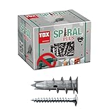 TOX Gipskartondübel Spiral Plus 37-2 + Schraube mit PH2-Antrieb, 32 mm, für ein- und...