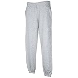 Fruit of the Loom Jogginghose Elast Bund S M L XL XXL XL,hellgrau XL,Hellgrau