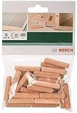 Bosch 40 x Holzdübel 8 x 40 mm