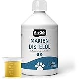 AniGo Mariendistelöl für Hunde & Pferde 500ml – Naturrein in...