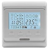 Heschen LCD Digital Wöchentliches Programmier Thermostat, HS-E806, 230VAC 3Ampere, Regler...