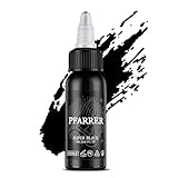 PFARRER Tattoo Farbe Black 1oz(30ml) Vegan-Friendly USA Standard Pigment Tattoo Farbe...